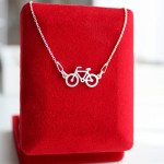 Srebrny Naszyjnik z Rowerem