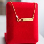 Złoty Naszyjnik Nieskończoność Grawer