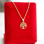 Złoty Naszyjnik Drzewko Szczęścia