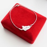 Srebrna Bransoletka Stópka Grawer