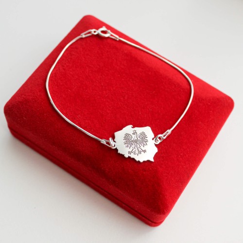 Srebrna Bransoletka Patriotyczna Polska 