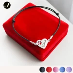 Srebrna Bransoletka Łapka Psa / Kota na Sznurku 925