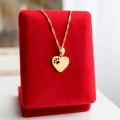 Złoty Naszyjnik Serce z Łapką Psa / Kota 925