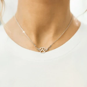 Srebrny Naszyjnik z Małą Łapką 925