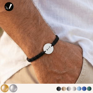 Bransoletka na Sznurku dla Niego z Twoim Grawerunkiem