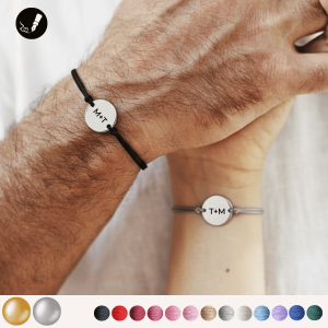 Zestaw Bransoletek na Sznurku dla Pary z Twoim Grawerunkiem
