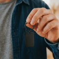 Personalizowany Czarny Brelok z Twoim Grawerunkiem
