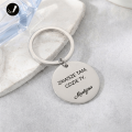 Personalizowany Srebrny Okrągły Brelok z Twoim Grawerunkiem