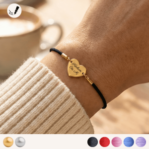 Bransoletka z Sercem na Sznurku 925