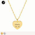 Naszyjnik z Zawieszką Serce Grawer