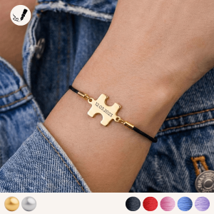 Bransoletka Puzzle na Sznurku 925